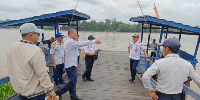 Peninjauan Lokasi Rencana Pelabuhan Mengkatip oleh Dinas Perhubungan Provinsi Kalimantan Tengah